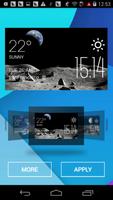 Moon2 weather widget/clock imagem de tela 1