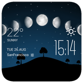 Moon eclipse2 weather widget ikon