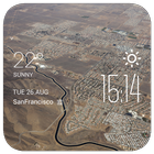 palmdale weather widget/clock icône