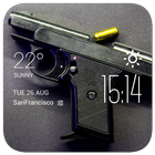 ikon pistol weather widget/clock