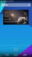 Pluto weather widget/clock poster