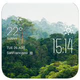 rainforest1 weather widget アイコン