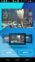 Raining Flower weather widget 截图 1