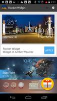 rocket weather widget/clock اسکرین شاٹ 2