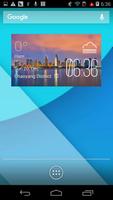 San Diego weather widget/clock постер