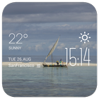 ikon sailboat1 weather widget/clock