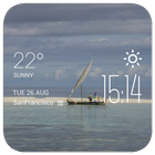 sailboat1 weather widget/clock أيقونة