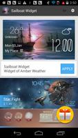 sailboat weather widget/clock ảnh chụp màn hình 2