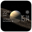 Saturn weather widget/clock