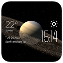 Saturn weather widget/clock APK