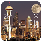 Seattle weather widget/clock icon