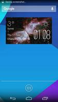 Sign weather widget/clock poster