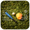 ”softball weather widget/clock