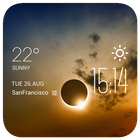 Solar Eclipse weather widget ícone