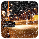 APK snowstorm weather widget/clock