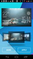 swimming1 weather widget/clock ภาพหน้าจอ 1