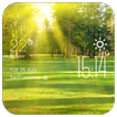 sunny weather widget/clock