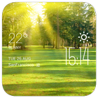 sunny weather widget/clock simgesi