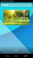 sunny weather widget/clock постер