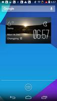 Sunrise temp weather widget poster