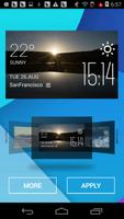 Sunrise temp weather widget اسکرین شاٹ 1