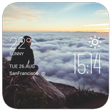 Sunrise Clock weather widget