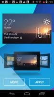 sunrise weather widget/clock ポスター