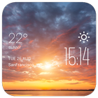 Sunset Cloudsweather widget icono