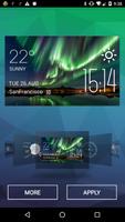 Aurora Weather & Clock Widget स्क्रीनशॉट 1