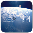 Earth weather widget/clock icon