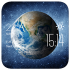 Earth weather widget/clock icon