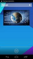 Earth weather widget/clock Affiche