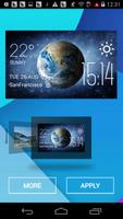 Earth weather widget/clock स्क्रीनशॉट 1