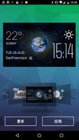 Earth in Universe Clock Widget imagem de tela 1