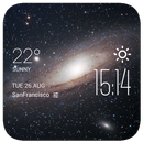 Galaxy2 weather widget/clock APK