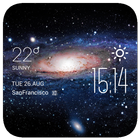 Galaxy Weather & Clock Widget icône