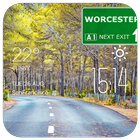 Worcester weather widget/clock icône