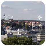 Wuppertal weather widget/clock icon