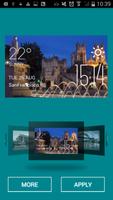 York weather widget/clock imagem de tela 1