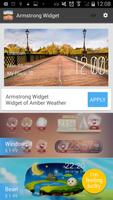 Armstrong weather widget/clock скриншот 2