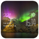Aurora weather widget/clock APK