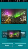 Aurora weather widget/clock 截圖 1