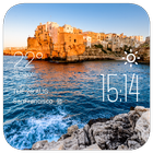 Bari weather widget/clock أيقونة