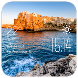 Bari weather widget/clock icon