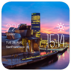 Bilbao weather widget/clock-icoon