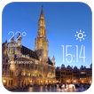 ”Brussels weather widget/clock
