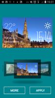 Brussels weather widget/clock screenshot 1