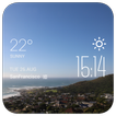 Cape Town weather widget/clock
