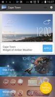 برنامه‌نما Cape Town weather widget/clock عکس از صفحه