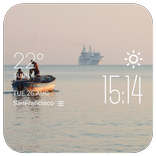 Durres weather widget/clock